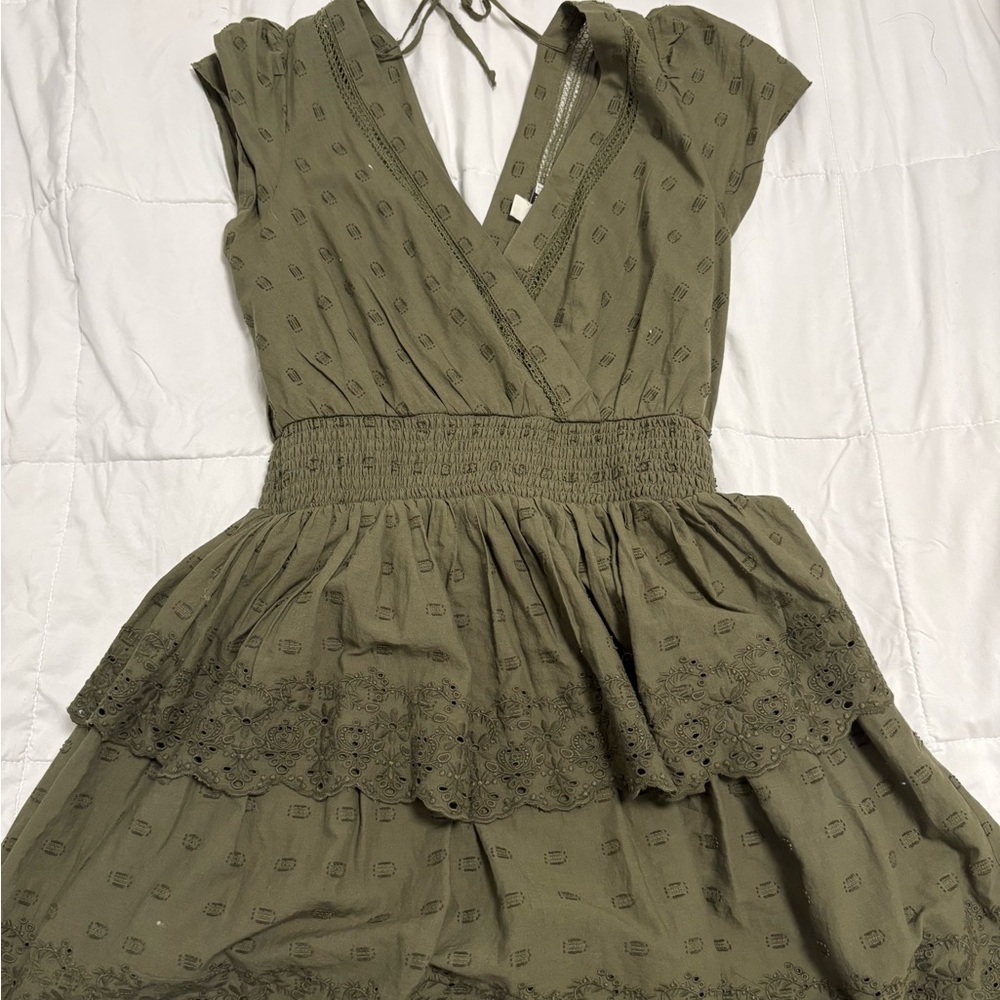 American Eagle Outfitters Khaki Mini Dress
